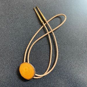 Wood Center Bolo Tie